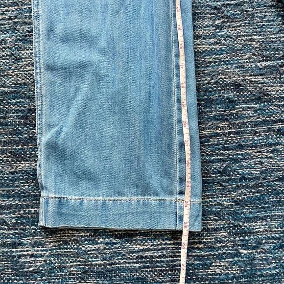 NWT denim jumpsuit with tie waist - Picture 13 of 13